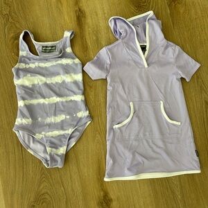Eddie Bauer Kids Swimsuit and Coverup size 5